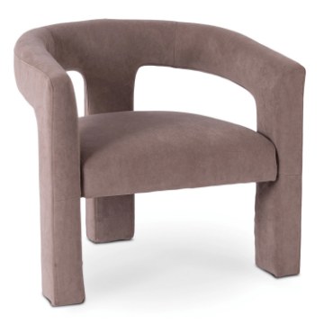 Mebel Elite Кресло для отдыха Lille, бежевое, велюровое, ME.LILLE/BZ/V/FW - Home Club