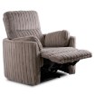 Mebel Elite Раскладной кресло Raul, серый, плюшевая ткань, ME.RAUL/P/SZTR/FW - Home Club, изображение 3