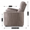Mebel Elite Раскладной кресло Raul, серый, плюшевая ткань, ME.RAUL/P/SZTR/FW - Home Club, изображение 15