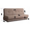 Mebel Elite Набор из 2 диванов-кроватей Aruba, коричневого цвета, PPHUE.ZOSIA/POLARIS4/Z2/WER - Home Club, изображение 5