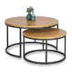 Mebel Elite Набор столиков Delia Max «Золотой дуб», ME.MAXDELIA/DZ/CZ/L - Home Club