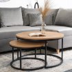 Mebel Elite Набор столиков Delia Max «Золотой дуб», ME.MAXDELIA/DZ/CZ/L - Home Club, изображение 2