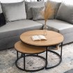 Mebel Elite Набор столиков Delia Max «Золотой дуб», ME.MAXDELIA/DZ/CZ/L - Home Club, изображение 3