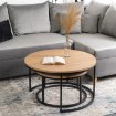 Mebel Elite Набор столиков Delia Max «Золотой дуб», ME.MAXDELIA/DZ/CZ/L - Home Club, изображение 4