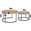 Mebel Elite Набор столиков Delia Max «Золотой дуб», ME.MAXDELIA/DZ/CZ/L - Home Club, изображение 12
