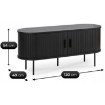 Mebel Elite Тв-тумба Trish 120 см, двухдверная, черная, ME.TRISH/CZ/RTV120 - Home Club, изображение 7