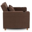 Mebel Elite Розкладне крісло Solor, коричневе, ME.SOLOR/BR/T/FW - Home Club, зображення 3