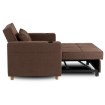 Mebel Elite Розкладне крісло Solor, коричневе, ME.SOLOR/BR/T/FW - Home Club, зображення 4