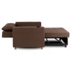 Mebel Elite Розкладне крісло Solor, коричневе, ME.SOLOR/BR/T/FW - Home Club, зображення 5