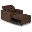 Mebel Elite Розкладне крісло Solor, коричневе, ME.SOLOR/BR/T/FW - Home Club, зображення 10