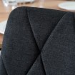 Mebel Elite Комплект: стіл Harry 102–142 см, дуб Craft/чорний, та 6 стільців Robin 2, чорні, W.HARRY/DC/CZ/S/ROBIN2/CZ/T/Z6/K - Home Club, зображення 4