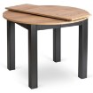 Mebel Elite Комплект: стіл Harry 102–142 см, дуб Craft/чорний, та 6 стільців Robin 2, чорні, W.HARRY/DC/CZ/S/ROBIN2/CZ/T/Z6/K - Home Club, зображення 6