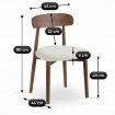 Mebel Elite Стул Alvin, орех/бежевый, ME.ALVIN/BZ/O/T/K - Home Club, изображение 8