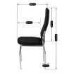 Mebel Elite Стул Molly, черный, велюровый, ME.MOLLY/CZ/CH/V/K - Home Club, изображение 7