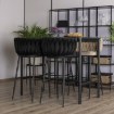 Mebel Elite Барный стул Flores, черный, велюровый, ME.FLORES/CZ/V/H - Home Club, изображение 3