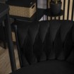 Mebel Elite Барный стул Flores, черный, велюровый, ME.FLORES/CZ/V/H - Home Club, изображение 6