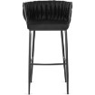 Mebel Elite Барный стул Flores, черный, велюровый, ME.FLORES/CZ/V/H - Home Club, изображение 8