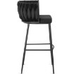 Mebel Elite Барный стул Flores, черный, велюровый, ME.FLORES/CZ/V/H - Home Club, изображение 9