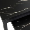 Mebel Elite Набір столиків Juno «Чорний мармур», ME.JUNO/CZM/CZ/L - Home Club, зображення 6