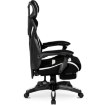 Mebel Elite Игровое вращающееся кресло Maximo, чёрно-белого цвета, ME.MAXIMO/CZ/B/T/FO - Home Club, изображение 4
