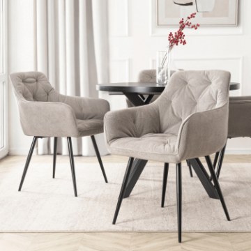 Mebel Elite Стілець Modesto, сірий, ME.MODESTO/P/CZ/T/K - Home Club
