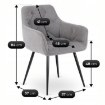 Mebel Elite Стул Modesto, серый, ME.MODESTO/P/CZ/T/K - Home Club, изображение 9