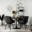 Mebel Elite Вращающееся кресло Luna, чёрное велюровое, ME.LUNA/CZ/V/K - Home Club, изображение 3