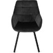 Mebel Elite Вращающееся кресло Luna, чёрное велюровое, ME.LUNA/CZ/V/K - Home Club, изображение 9