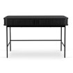 Mebel Elite Письменный стол Trish 120 см с рифленой поверхностью, черный, ME.TRISH/CZ/B120 - Home Club, изображение 3