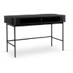 Mebel Elite Письменный стол Trish 120 см с рифленой поверхностью, черный, ME.TRISH/CZ/B120 - Home Club, изображение 4