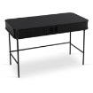 Mebel Elite Письменный стол Trish 120 см с рифленой поверхностью, черный, ME.TRISH/CZ/B120 - Home Club, изображение 5