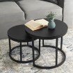 Mebel Elite Набор столиков Manu, черный, ME.MANU/CZ/L - Home Club, изображение 3