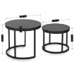 Mebel Elite Набор столиков Manu, черный, ME.MANU/CZ/L - Home Club, изображение 9