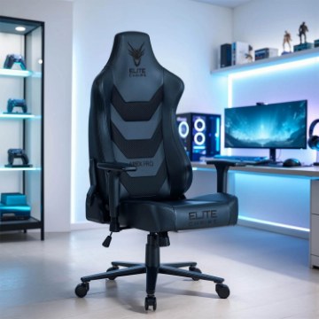 Mebel Elite Игровое вращающееся кресло Apex, чёрного цвета, ME.APEX/CZ/E/FO - Home Club