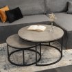 Mebel Elite Набір столиків Rocky Max, бетон/чорний, ME.MAXROCKY/BET/CZ/L - Home Club, зображення 2