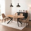 Mebel Elite Стол Lukas, раскладной, 100–250 см, дуб золотистый/чёрный, ME.LUKAS/DZ/CZ/S - Home Club, изображение 3