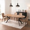 Mebel Elite Стол Lukas, раскладной, 100–250 см, дуб золотистый/чёрный, ME.LUKAS/DZ/CZ/S - Home Club, изображение 4