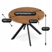 Mebel Elite Стол Lukas, раскладной, 100–250 см, дуб золотистый/чёрный, ME.LUKAS/DZ/CZ/S - Home Club, изображение 9
