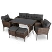 Mebel Elite Комплект садових меблів Atlanta, коричневий, ME.ATLANTA/BR/RT/OGR/ZES - Home Club, зображення 3