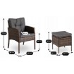 Mebel Elite Комплект садових меблів Atlanta, коричневий, ME.ATLANTA/BR/RT/OGR/ZES - Home Club, зображення 13