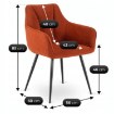 Mebel Elite Стул Nawara, красный, ME.NAWARA/RD/CZ/T/K - Home Club, изображение 9
