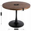 Mebel Elite Стол Lino 100 см, дуб рустикальный/чёрный, ME.LINO/DRU/S - Home Club, изображение 6