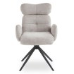 Mebel Elite Вращающееся кресло для гостиной Alvaro, серое, букле, ME.ALVARO/P/TB/K - Home Club, изображение 7