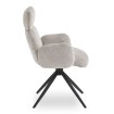 Mebel Elite Вращающееся кресло для гостиной Alvaro, серое, букле, ME.ALVARO/P/TB/K - Home Club, изображение 8