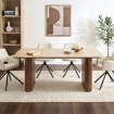 Mebel Elite Стол Aramis прямоугольный 180 см, травертин/орех, ME.ARAMIS/TRAW/O/CER/S - Home Club, изображение 2