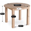 Mebel Elite Комплект из стола Harry (102–142 см) из дуба Artisan и 6 стульев Fredy серого цвета, W.HARRY/DA/S/FREDY/P/D/V/Z6/K - Home Club, изображение 13