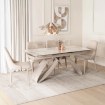 Mebel Elite Комплект: стол Luigi 160–240 см, белый мрамор/кашмир, и 4 кресла Torino кремового цвета, LUIGI/B/KASZ/S160-240/TORINO/KR/KASZ/T/Z4/K - Home Club, изображение 4