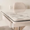 Mebel Elite Комплект: стол Luigi 160–240 см, белый мрамор/кашмир, и 4 кресла Torino кремового цвета, LUIGI/B/KASZ/S160-240/TORINO/KR/KASZ/T/Z4/K - Home Club, изображение 6