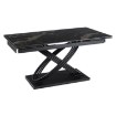 Mebel Elite Стол Ibiza, керамический, раскладной, 160–240 см, черный, ME.IBIZA/CZZL/CZ/S160-240 - Home Club