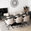 Mebel Elite Стол Ibiza, керамический, раскладной, 160–240 см, черный, ME.IBIZA/CZZL/CZ/S160-240 - Home Club, изображение 4